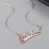 Soccer Custom Name Necklace