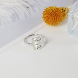 Faith Over Fear Ring Inspirational Ring S925 Sterling Silver Jewelry Personalized Gift