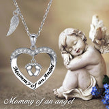 Angel Wing Necklace 925 Sterling Silver Always in My Heart Fairy Angel Wing Memorial Necklace for Women Girlfriend Daughter Angel Wing Necklace enjoy life creative 