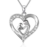 Angel Wing Necklace 925 Sterling Silver Always in My Heart Fairy Angel Wing Memorial Necklace for Women Girlfriend Daughter stock enjoy life creative Mother's Love 