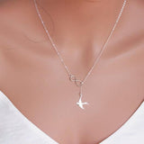 Confirmation gift for her girls - Bird Infinity Jewelry - Confirmation necklace gifts - Sterling silver Infinity Lariat Necklace Dove Necklace enjoy life creative 