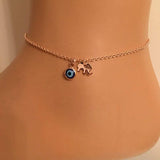 Evil Eye Elephant Bracelet, Cute Gold Evil Eye Elephant Anklet, Kids Jewelry, Toddler Jewelry, Gift for Kids, Baby Jewelry, animal anklets Romanticwork Jewelry 
