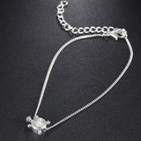 Fashion 925 Sterling Silver Tortoise Animal Anklets for Women Girl Bohemian Chain Anklet Beach DIY Foot Jewelry Party Gift animal anklet Romanticwork Jewelry 