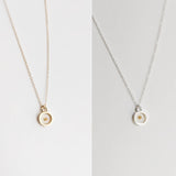 925 Sterling Silver Mustard Seed Necklace Round Mustard Seed Necklace Minimalist Jewelry Gift for Her