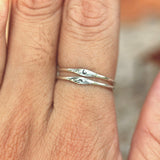 Sunrise Ring Moon Ring 925 Silver Tiny Couple Rings Sun Ring