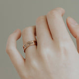 Personalized Ring Engraved Band Ring Custom Handwriting Actual Signature Ring Memorial Gift