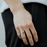 Personalized Ring Engraved Band Ring Custom Handwriting Actual Signature Ring Memorial Gift