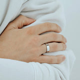 Personalized Ring Engraved Band Ring Custom Handwriting Actual Signature Ring Memorial Gift