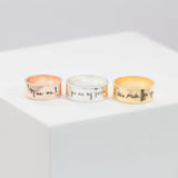 Memorial Handwriting Ring • Actual Handwriting Band Ring • Eternity Ring • Wedding Band • Unisex Ring • Personalized Handwriting Gift