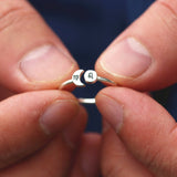 925 Silver Custom Zodiac Constellation Ring Personalized Zodiac Ring Horoscope Rings Sun and Moon Ring His and Hers Rings Night and Day Ring