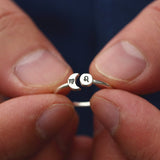 925 Silver Custom Zodiac Constellation Ring Personalized Zodiac Ring Horoscope Rings Sun and Moon Ring His and Hers Rings Night and Day Ring