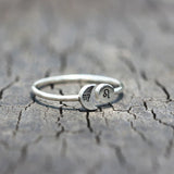 925 Silver Custom Zodiac Constellation Ring Personalized Zodiac Ring Horoscope Rings Sun and Moon Ring His and Hers Rings Night and Day Ring