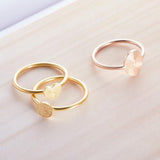 Memorial Thumbprint Ring Personalized Fingerprint Jewelry Custom Dainty Ring Remembrance Ring