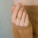 Double Heart Fingerprint Ring Custom Fingerprint Ring  Personalized Fingerprint Jewelry