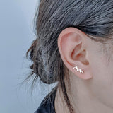 Mountain Range Ring/Earrings Mountain Ring Mountain Jewelry Nature Ring Outdoor Gift for Sister Friend Daughter Girlfriend