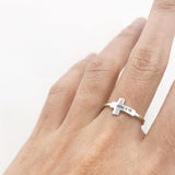 925 Sterling Silver Any Bible Verse Ring Christian Ring Silver Cross Ring Christian Jewelry Personalized Ring Personalised Scripture Jewellry