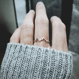 Mountain Range Ring/Earrings Mountain Ring Mountain Jewelry Nature Ring Outdoor Gift for Sister Friend Daughter Girlfriend