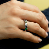 Elegant Birthstone Ring  Multi-Stone Ring  Family Birthstone Ring Personalized Birthstone Ring  Mother's Day Gift  Birthday Gift