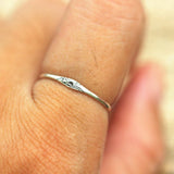 Sunrise Ring Moon Ring 925 Silver Tiny Couple Rings Sun Ring