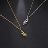S925 Silver Birth Flower Necklace Bridesmaid Gifts Bridal Party Gifts Birthday Gifts For Her