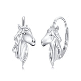 Horse Earrings 925 Sterling Silver Animal Horse Stud Earrings Horse Jewelry Gifts for Mother's Day Women Girls Horse Lovers