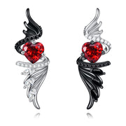 Angel Devil Earrings Sterling Silver Demon Angel Wings Drop Earrings Jewellery Gifts for Women