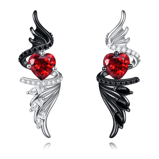 Devil Enamel Ear Cuff (Silver)SHIPS IN APRIL main image 0