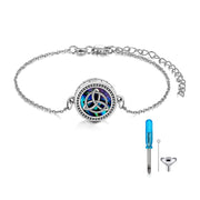 Celtic Knot  Urn Bracelet for Ashes 925 Sterling Silver Cremation Keepsake Pendant Locket Bracelet for Women Mom