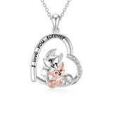 Sterling Silver Squirrel Pendant Necklace