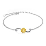 Sterling Silver Forever in My Heart CZ Cremation Urn Locket Memorial Ashes Holder Bangle Urn Keepsake Bracelet