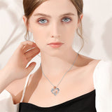 Christmas Gifts Heart Necklace for Women 925 Sterling Silver Heart Pendant Necklace Heart Jewelry Birthday Valentines Christmas Gifts for Women Her