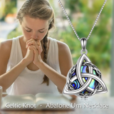 925 Sterling Silver Celtic Knot Necklace, Necklace Unique Birthday Gift to Women Girl Friends
