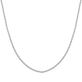 Sterling Silver 1mm Cable Chain, 16" - 24"