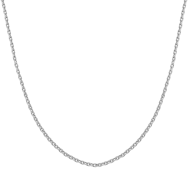 Sterling Silver 1mm Cable Chain, 16" - 24"