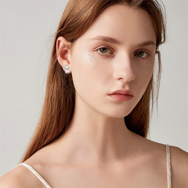 Rabbit Stud Earrings Sterling Silver Hypoallergenic Easter Bunny Earrings Jewelry Gifts for Women Teen Girls