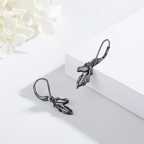 Horse Earrings 925 Sterling Silver Animal Horse Stud Earrings Horse Jewelry Gifts for Mother's Day Women Girls Horse Lovers