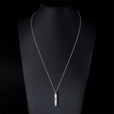S925 Sterling Silver Urn Necklace Memorial Ashes Keepsake Exquisite Cremation Simple Bar Bullet Cross Pendant Jewelry