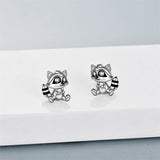 Animal Earrings Sterling Silver Cute Animal Stud Earring for Women Teens Birthday