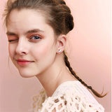925 Sterling Silver Cute Cat Stud Earrings for Women Teen Girls Birthday Gift