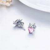 925 Sterling Silver Cat Earrings Kitten Stud Earrings Cat Jewelry Gifts for Women Girls