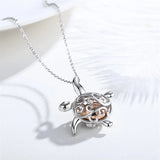 925 Sterling Silver Cremation Urn Memorial Pendant Necklace with Hollow Urn Cremation Jewelry for Ashes