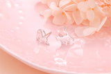 925 Sterling Silver Cute Cat Stud Earrings for Women Teen Girls Birthday Gift