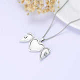 Sterling Silver Personalized Photo Mother Daughter Sister Pendant Necklace