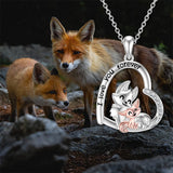 925 Sterling Silver Squirrel Necklace Fox Necklace Gift for Mother