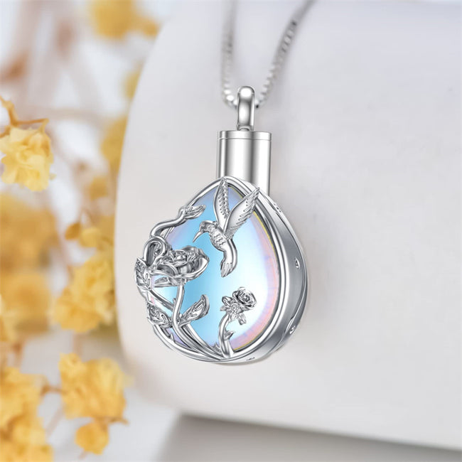 Urn Necklace for Ashes Sterling Silver Cremation Jewelry for Ashes Memorial Keepsake Jewelry Gift for Women Men Girls
