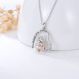 Sterling Silver Squirrel Pendant Necklace