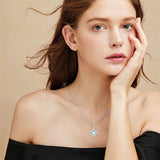 Sterling Silver Moonstone Witches Knot Pendant Necklace