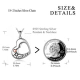 Sterling Silver Mother Daughter Pendant Necklace