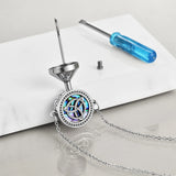Celtic Knot  Urn Bracelet for Ashes 925 Sterling Silver Cremation Keepsake Pendant Locket Bracelet for Women Mom