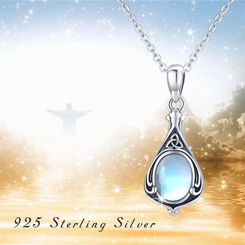 Sterling Silver Opal Turquoise TearDangle Urn Necklace for Ashes
